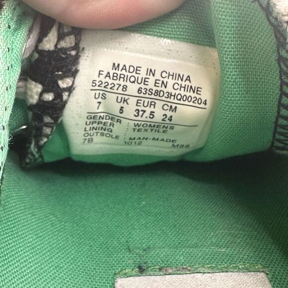 Converse Marimekko Low Top Sneaker Collab Size 7 Womens Black White Geometric - Picture 12 of 13